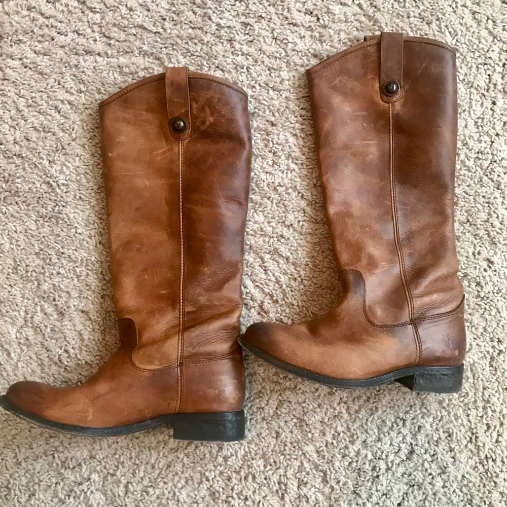 Frye Melissa Button Riding Boot - Picture 2 of 5